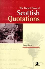 Tapa de The pocket book of Scottish quotations