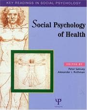 Tapa de Social Psychology of Health