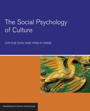 Tapa de The Social Psychology of Culture (Principles of Social Psychology)