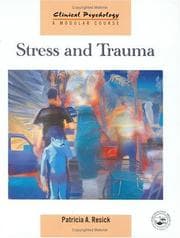 Tapa de Stress and trauma