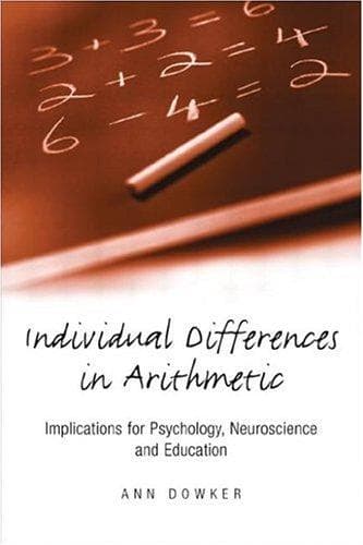 Tapa de Individual differences in arithmetic