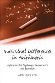 Tapa de Individual differences in arithmetic