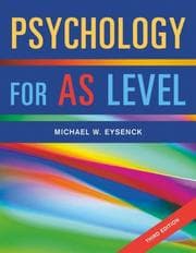 Tapa de Psychology For AS-Level