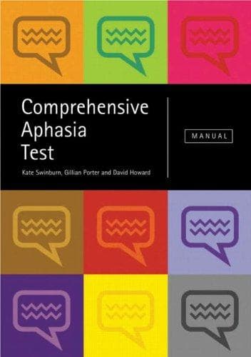 Tapa de Comprehensive Aphasia Test