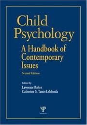 Tapa de Child psychology