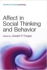 Tapa de Affect in social thinking and behavior