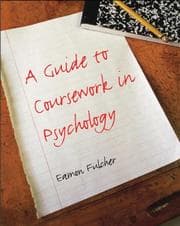 Tapa de A guide to coursework in psychology