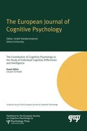 Tapa de The Contribution Of Cognitive Psychology To The Study Of Individual Cognitive Differences And Intelligence