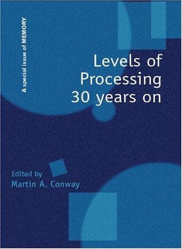 Tapa de Levels of processing 30 years on
