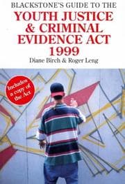 Tapa de Blackstone's guide to the Youth Justice and Criminal Evidence Act 1999