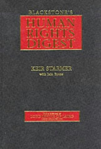 Tapa de Blackstone's human rights digest