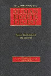 Tapa de Blackstone's human rights digest