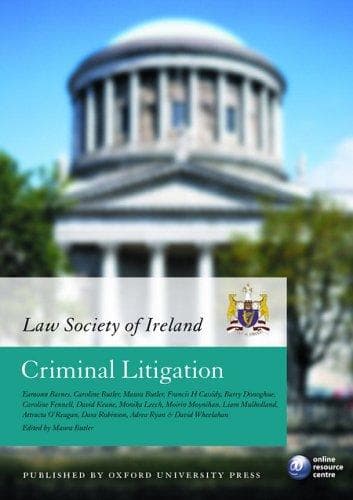 Tapa de Criminal litigation