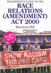 Tapa de Blackstone's guide to the Race Relations (Amendment) Act 2000