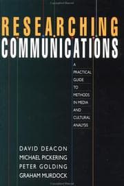 Tapa de Researching communications