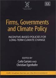Tapa de Firms, governments, and climate policy