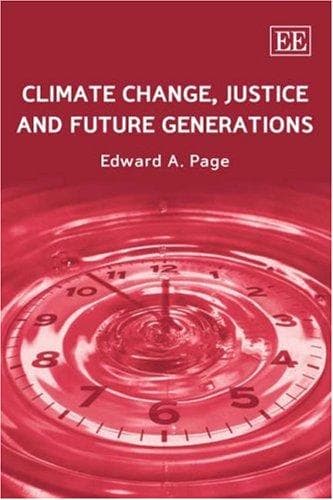 Tapa de Climate change, justice and future generations