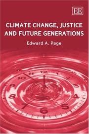 Tapa de Climate change, justice and future generations