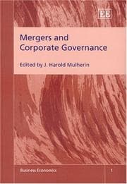Tapa de Mergers and corporate governance