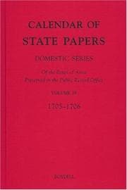 Tapa de Calendar of State Papers 1705-1706 Vol. IV