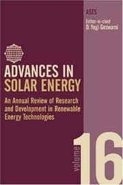Tapa de Advances in Solar Energy