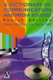 Tapa de A dictionary of communication and media studies