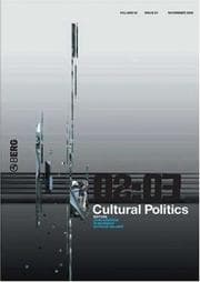 Tapa de Cultural Politics