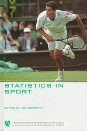 Tapa de Statistics in Sport (Arnold Applications of Statistics Series)