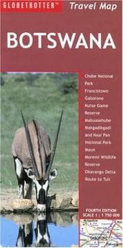 Tapa de Botswana Travel Map