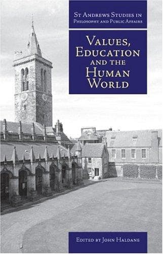 Tapa de Values, education and the human world