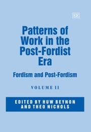 Tapa de Patterns of work in the post-Fordist era