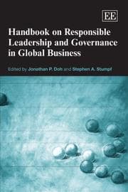 Tapa de Handbook on Responsible Leadership and Governance in Global Business