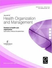 Tapa de Emotion in health-care organization