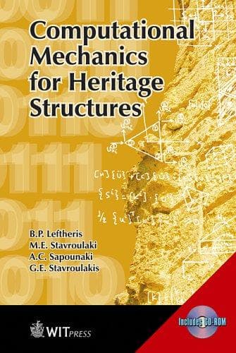 Tapa de Computational mechanics for heritage structures