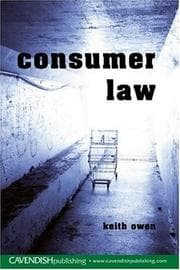 Tapa de Consumer Law