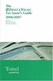 Tapa de Ernst and Young Tax Saver's Guide 2006/07