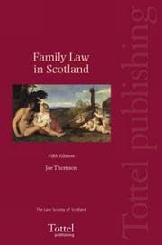 Tapa de Family Law in Scotland