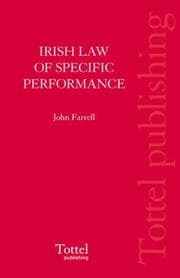 Tapa de Irish Law of Specific Performance