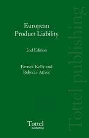 Tapa de European Product Liability