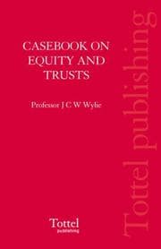 Tapa de Casebook on Equity and Trusts in Ireland
