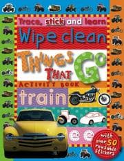 Tapa de Trace, Stick and Learn Wipe Clean Things That Go Activity Book (Trace, Stick and Learn)