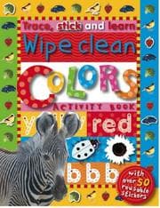 Tapa de Trace, Stick and Learn Wipe Clean Colors Activity Book (Trace, Stick and Learn)