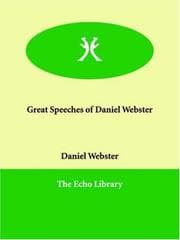 Tapa de Great Speeches of Daniel Webster