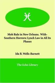 Tapa de Mob Rule in New Orleans. With- Southern Horrors