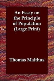Tapa de An essay on the principle of population