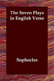Tapa de The seven plays in English verse