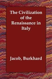 Tapa de The Civilization of the Renaissance in Italy