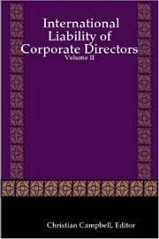 Tapa de International Liability of Corporate Directors - Volume II