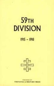 Tapa de 59th DIVISION. 1915-1918