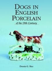 Tapa de Dogs in English Porcelain of the 19th Century